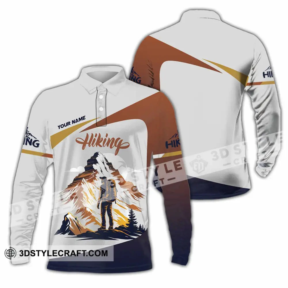 Unisex Shirt - Custom Hiking Shirt Long Sleeve Polo / S T-shirt
