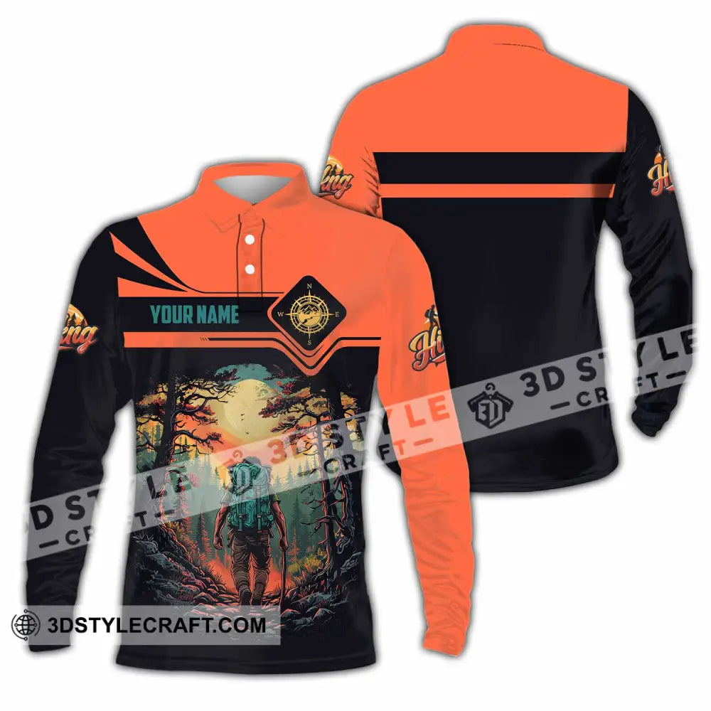 Unisex Shirt - Custom Hiking Shirt Long Sleeve Polo / S T-shirt