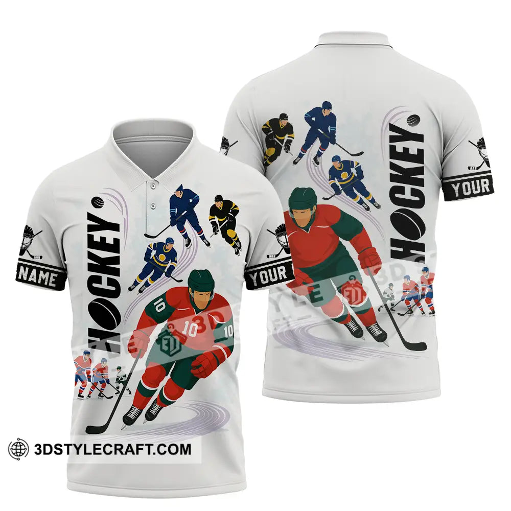 Unisex Shirt - Custom Hockey Shirt Polo Shirt / S T-shirt