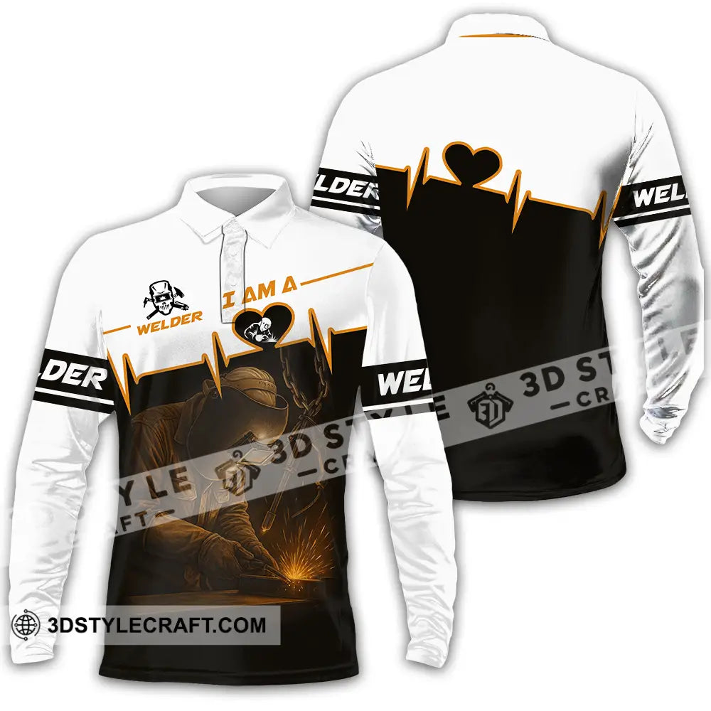 Unisex Shirt Custom I Am Welder Shirt Long Sleeve Polo / S T shirt