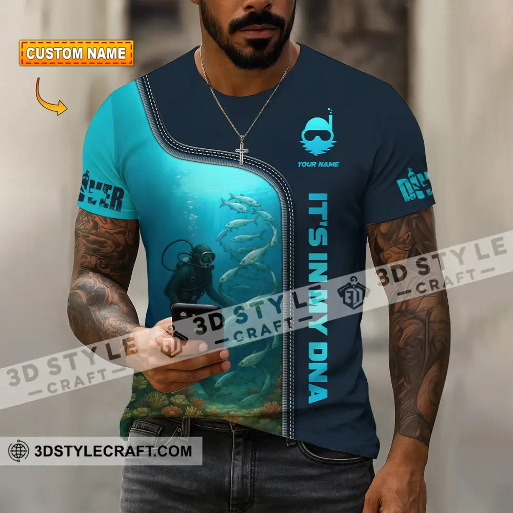Unisex Shirt - Custom It Is In My DNA Shirt For Diver T-shirt