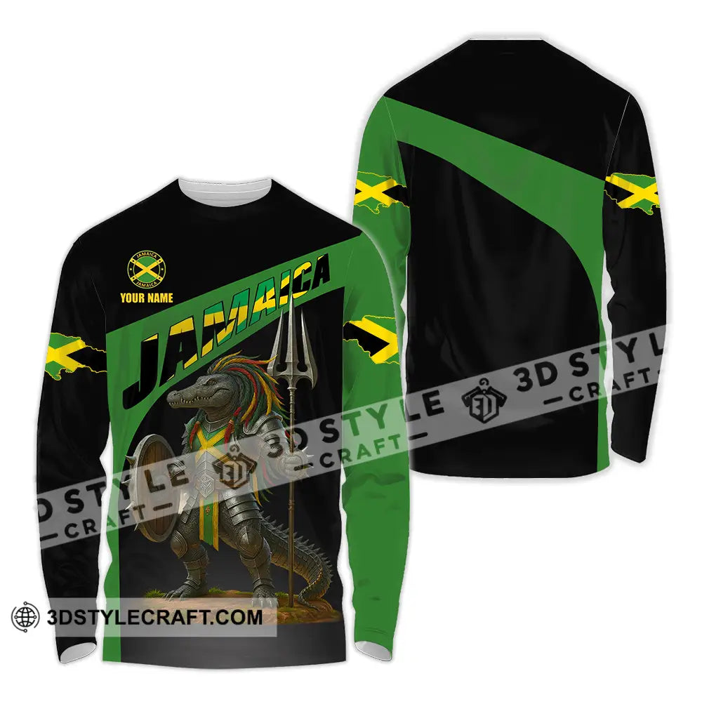 Unisex Shirt - Custom Jamaica Shirt Long Sleeve Shirt / S T-shirt