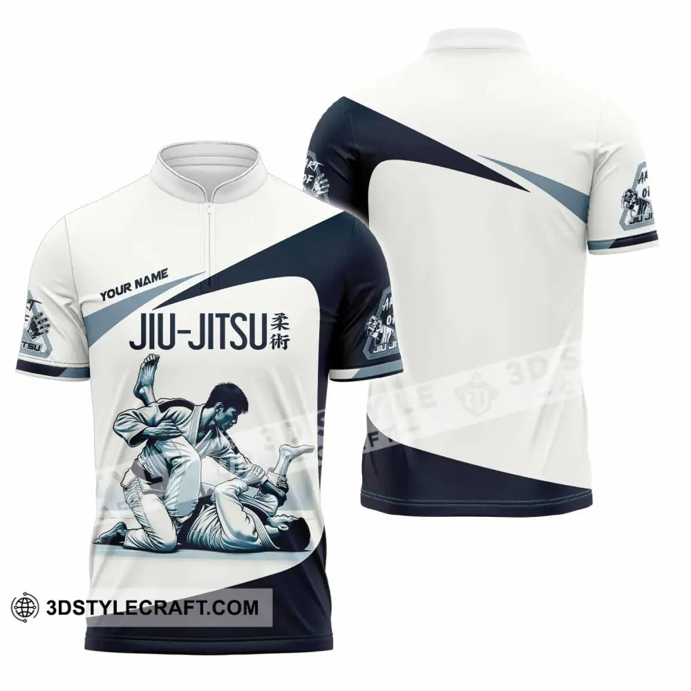 Unisex Shirt - Custom Jiu Jitsu Lover Classic Shirt Zipper Polo Shirt / S T-shirt