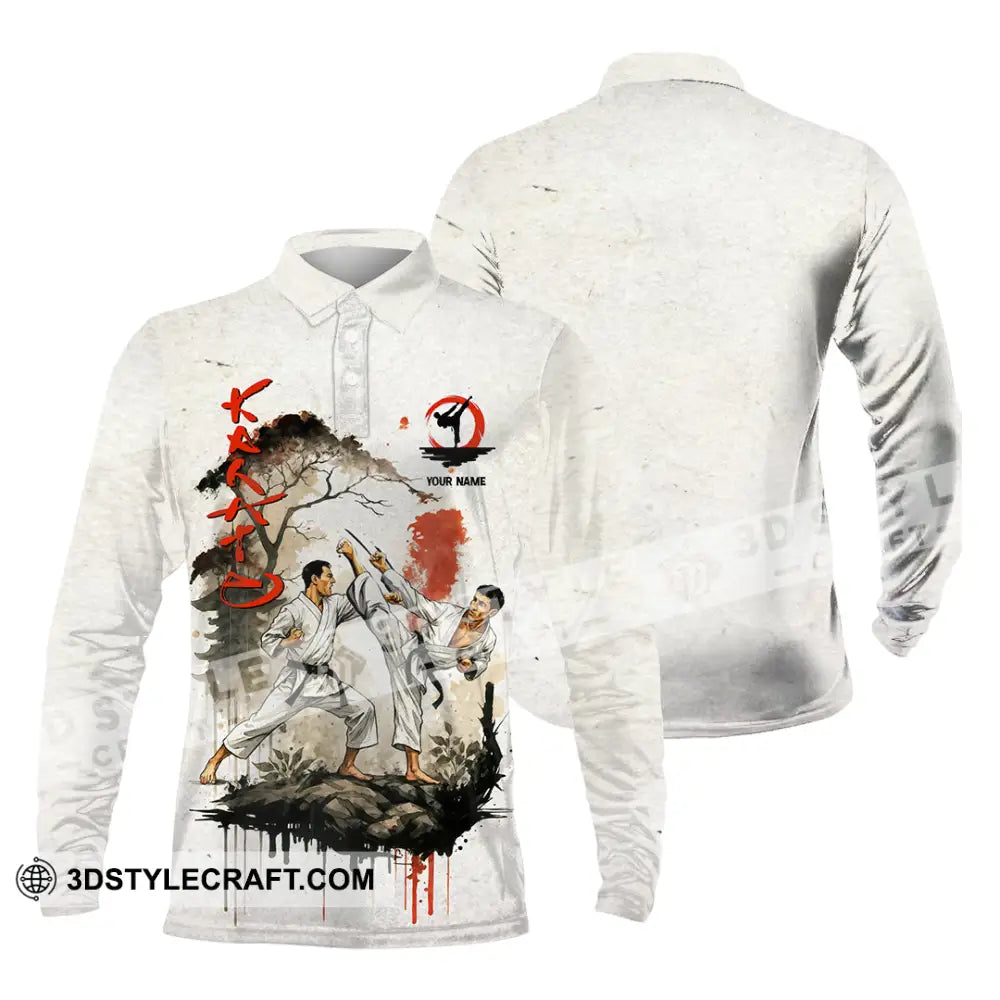 Unisex Shirt Custom Karate Shirt Long Sleeve Polo / S T shirt