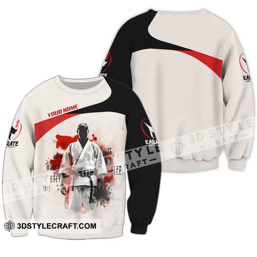 Unisex Shirt - Custom Karate Player Shirt Long Sleeve / S T-shirt