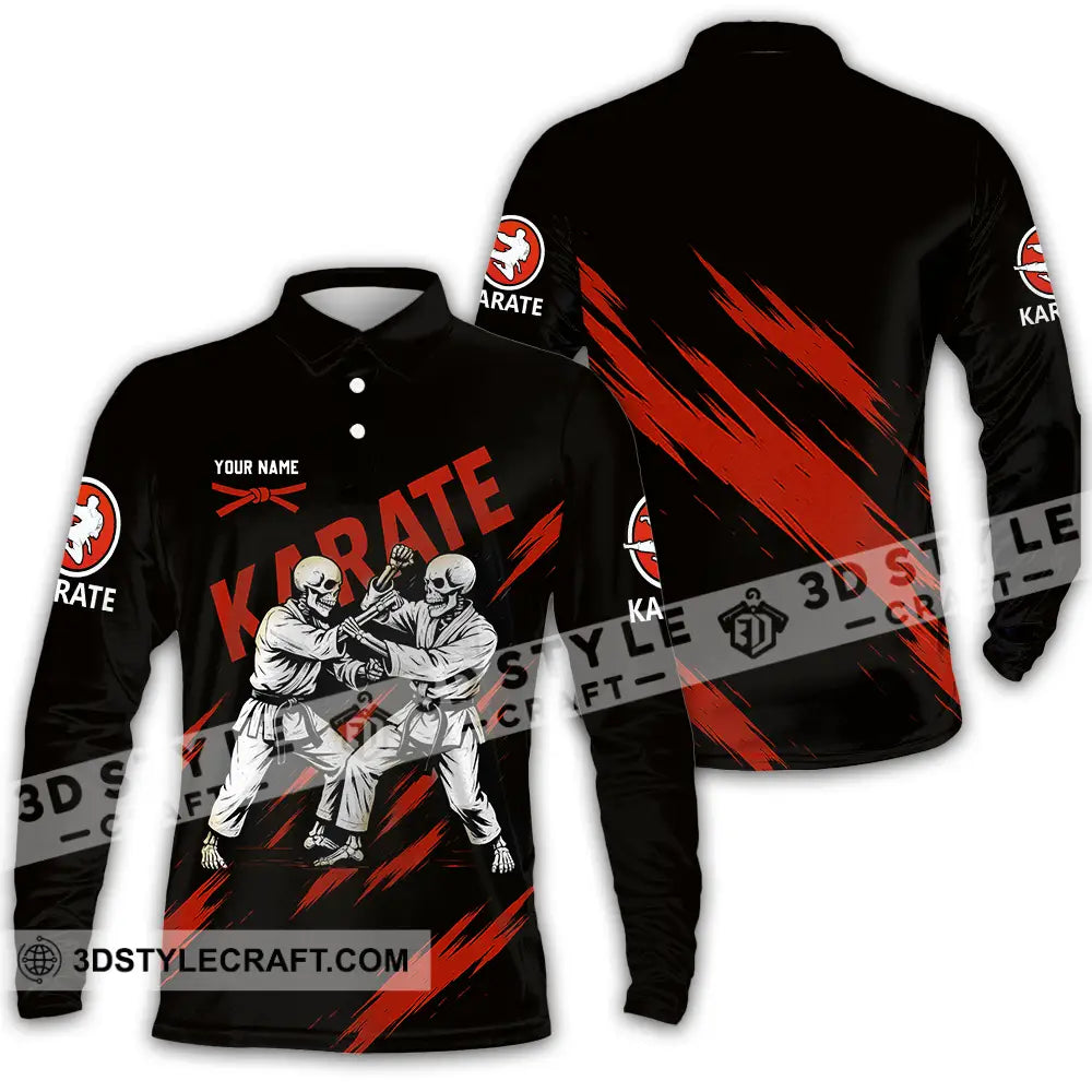 Unisex Shirt - Custom Karate Sport Shirt Long Sleeve Polo / S T-shirt