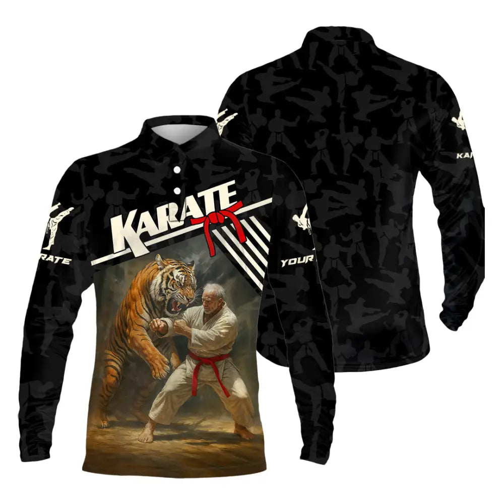 Unisex Shirt - Custom Karate Sport Shirt Long Sleeve Polo / S T-shirt