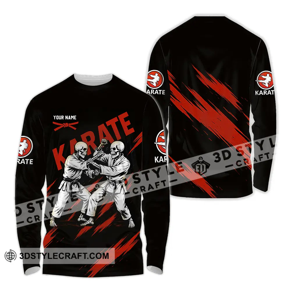 Unisex Shirt - Custom Karate Sport Shirt Long Sleeve Shirt / S T-shirt
