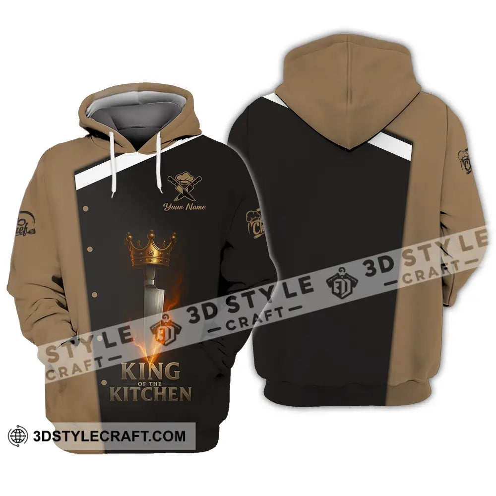 Unisex Shirt - Custom King Of Kitchen Chef Shirt Hoodie / S T-shirt