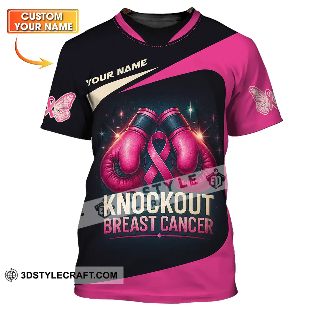 Unisex Shirt Custom Knock Out Breast Cancer Shirt T shirt