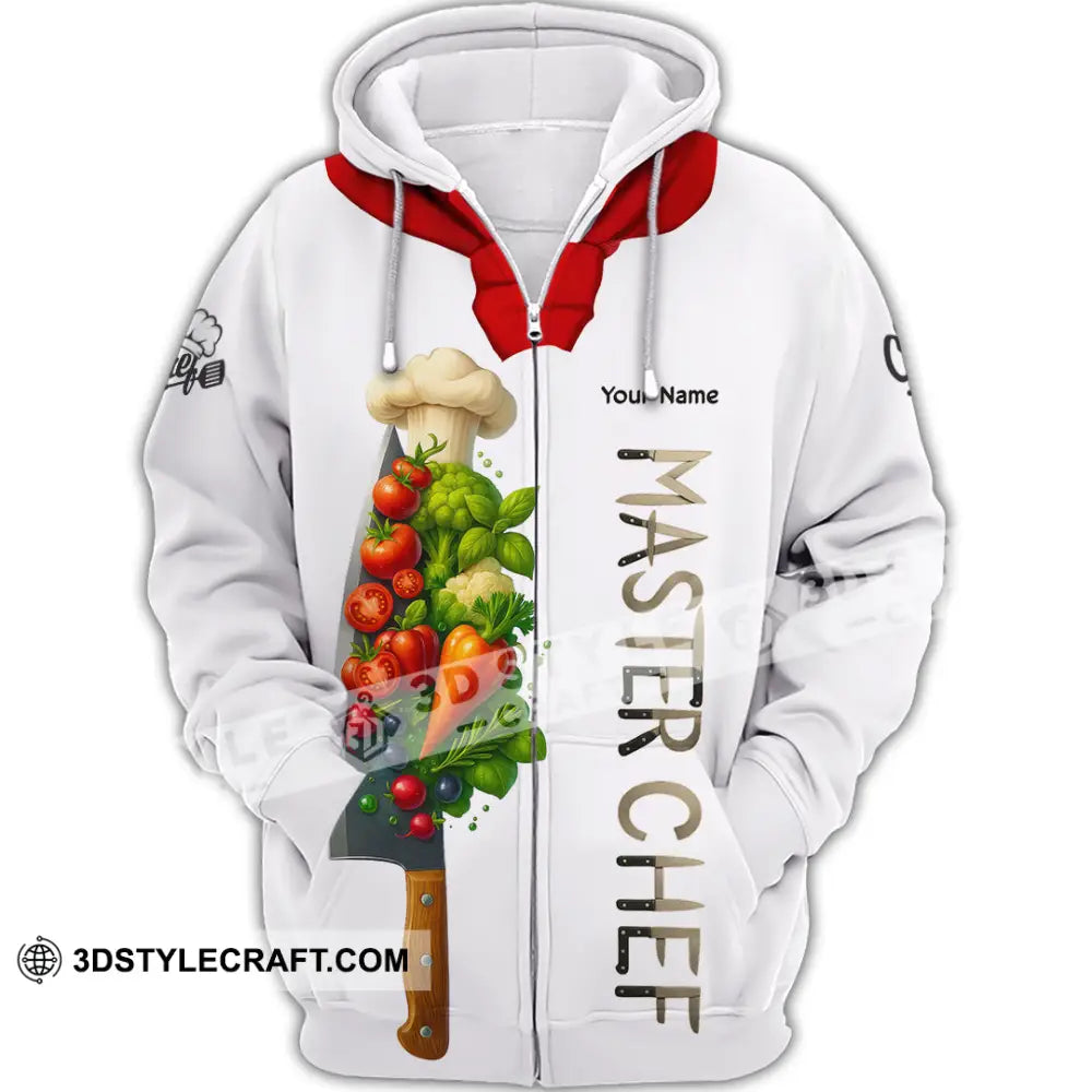 Unisex Shirt - Custom Master Chef Shirt Zipper Hoodie / S T-shirt
