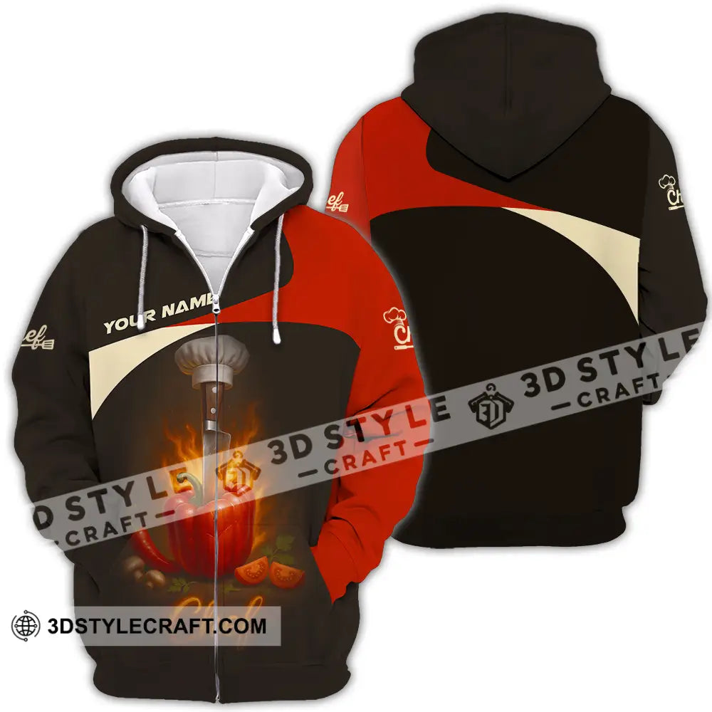 Unisex Shirt - Custom Master Chef Shirt Zipper Hoodie / S T-shirt
