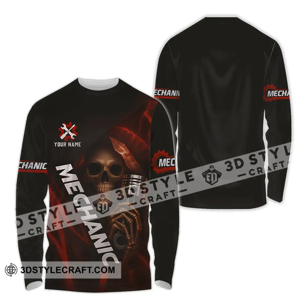 Unisex Shirt Custom Mechanic Shirt Long Sleeve Shirt / S T shirt