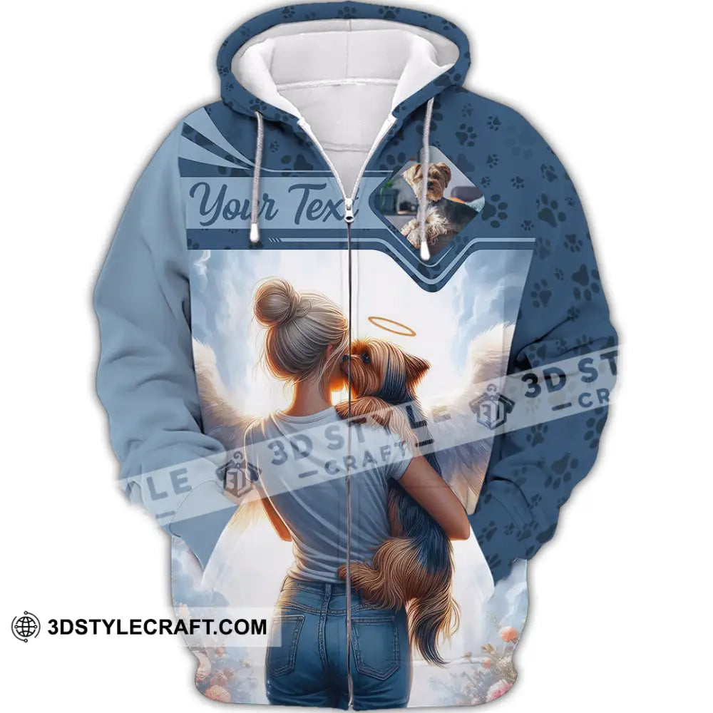 Unisex Shirt - Custom Memorial Pet Lover Shirt Zipper Hoodie / S T-shirt