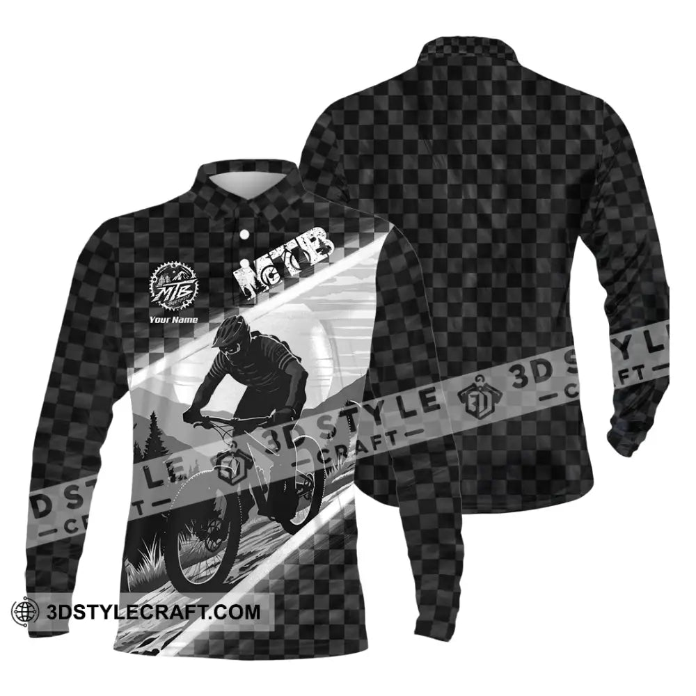 Unisex Shirt - Custom MTB Shirt Long Sleeve Polo / S T-shirt