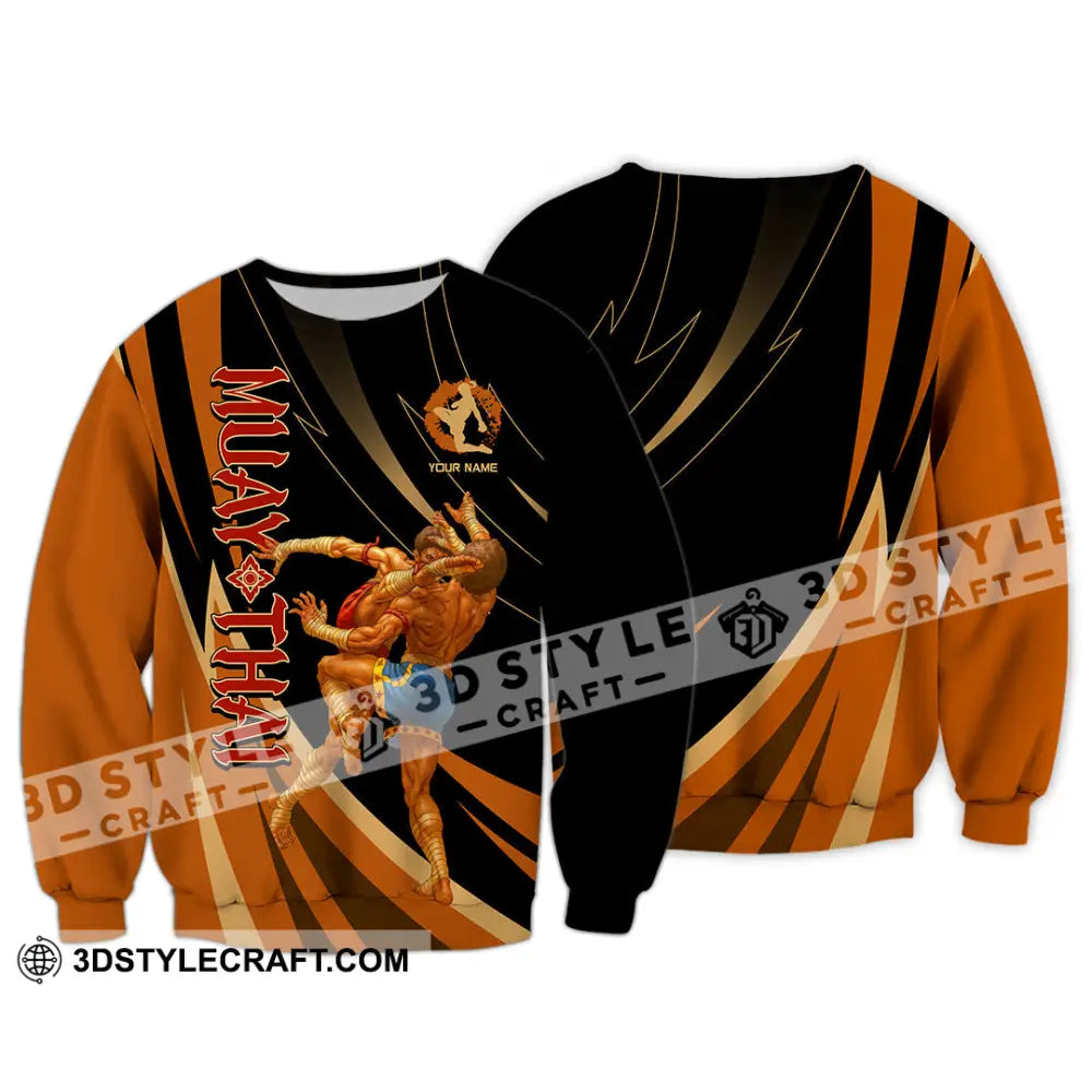 Unisex Shirt - Custom Muay Thai Shirt Long Sleeve / S T-shirt