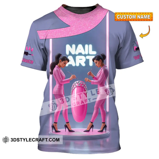 Unisex Shirt Custom Nails Artist Shirt T shirt