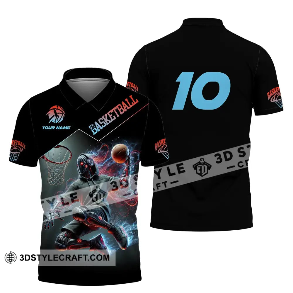 Unisex Shirt Custom Name And Number Basketball Love T-Shirt Polo / S T-Shirt