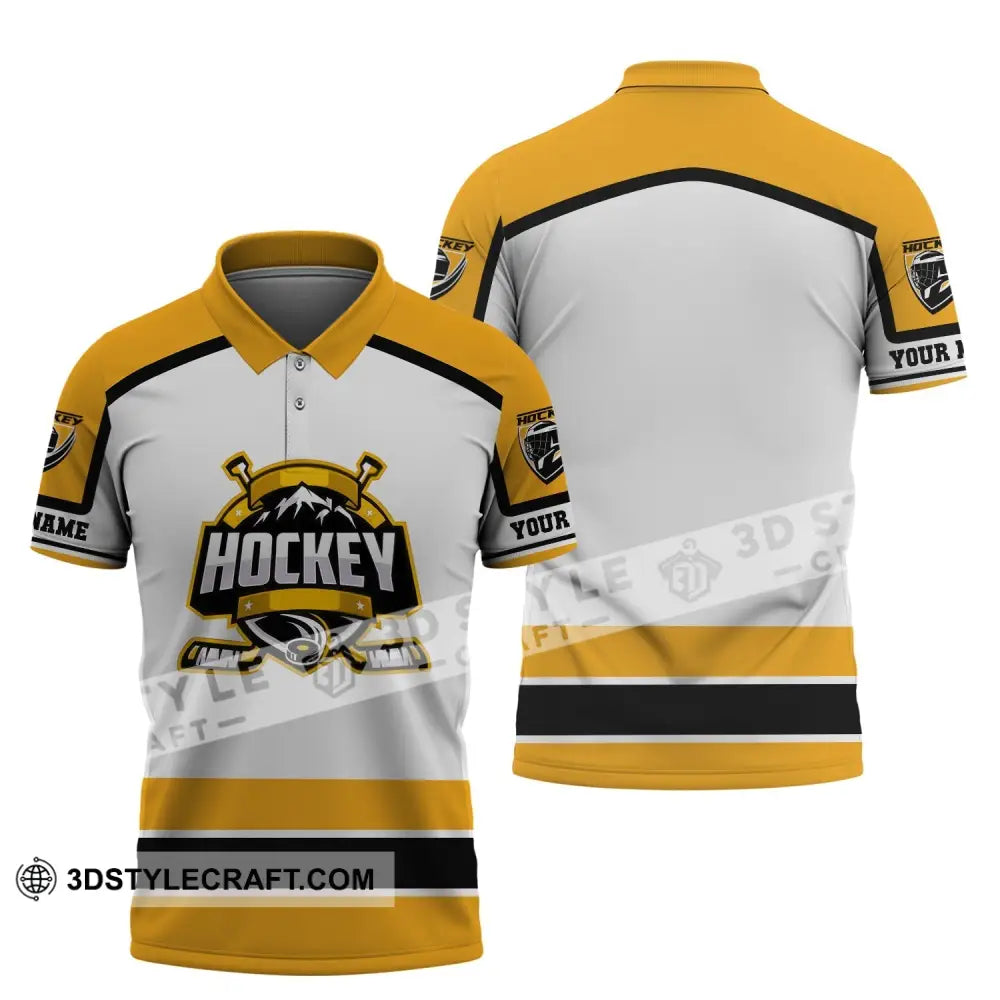 Unisex Shirt Custom Name And Number Hockey T-Shirt Hoodie Gift For Player Polo / S