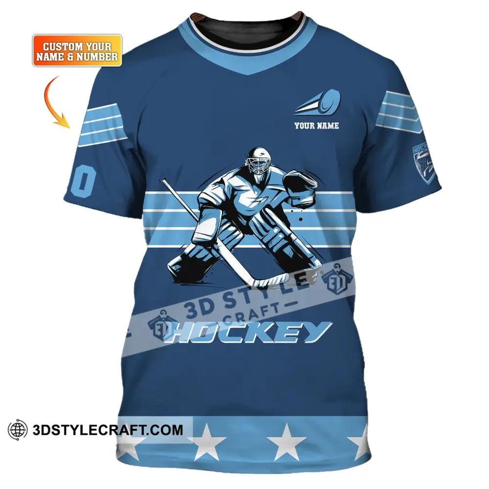 Unisex Shirt Custom Name And Number T-Shirt Hockey Polo Gift For Player / S