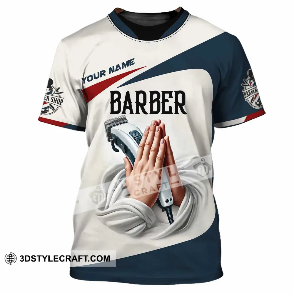 Unisex Shirt Custom Name Barber Shop T-Shirt / S T-Shirt