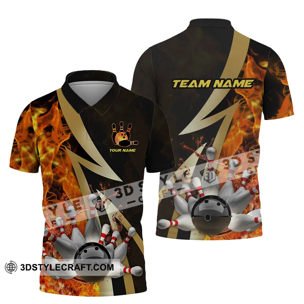 Unisex Shirt - Custom Name Billiard Player Polo / S T-Shirt