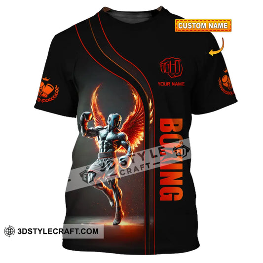 Unisex Shirt Custom Name Boxing Long Sleeve T-Shirt T-Shirt