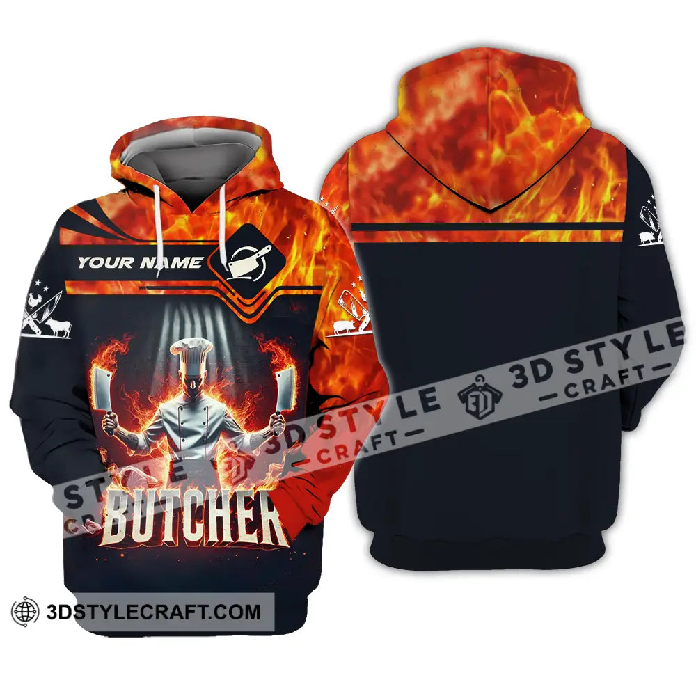 Unisex Shirt - Custom Name Butcher Hoodie / S T-Shirt
