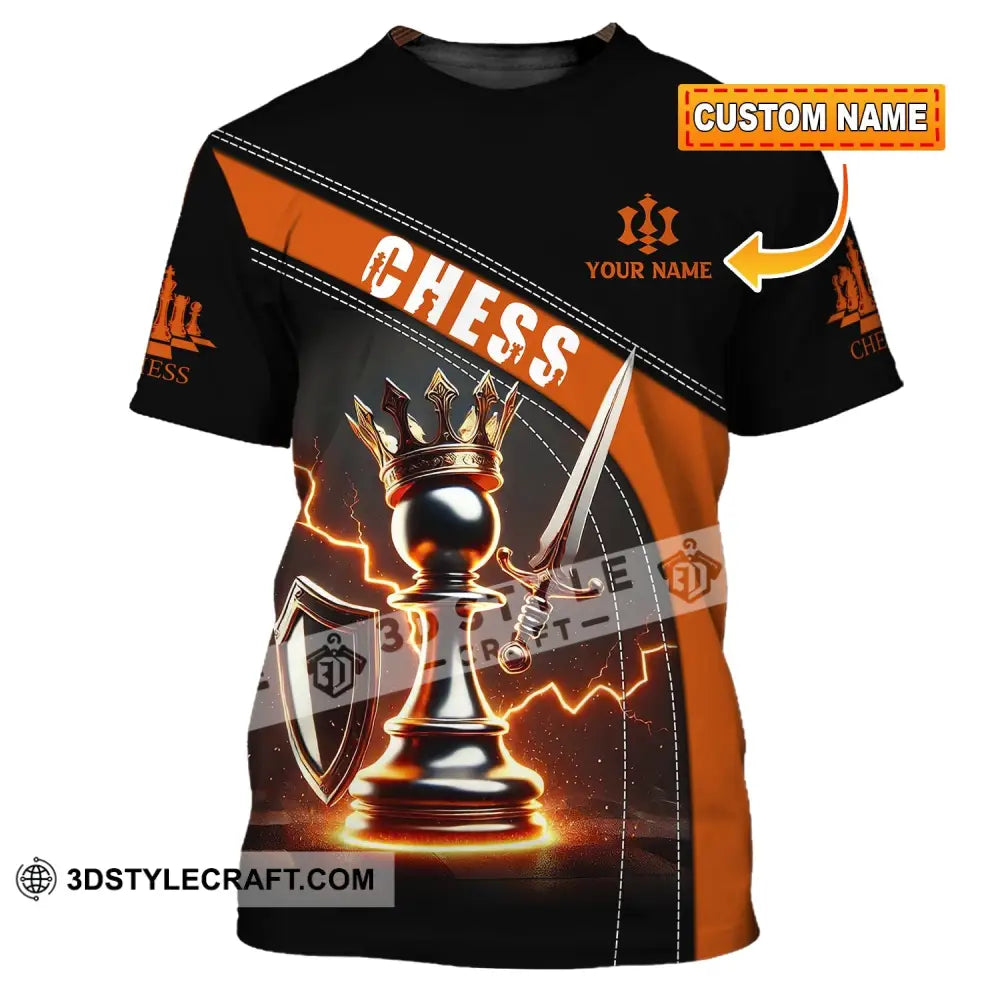 Unisex Shirt Custom Name Chess Lover T-Shirt Gift T-Shirt