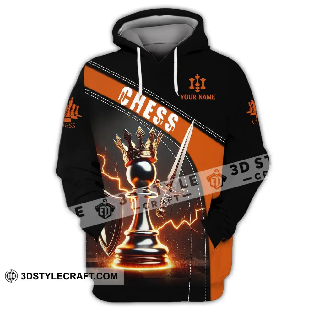 Unisex Shirt Custom Name Chess Lover T-Shirt Gift Hoodie / S T-Shirt