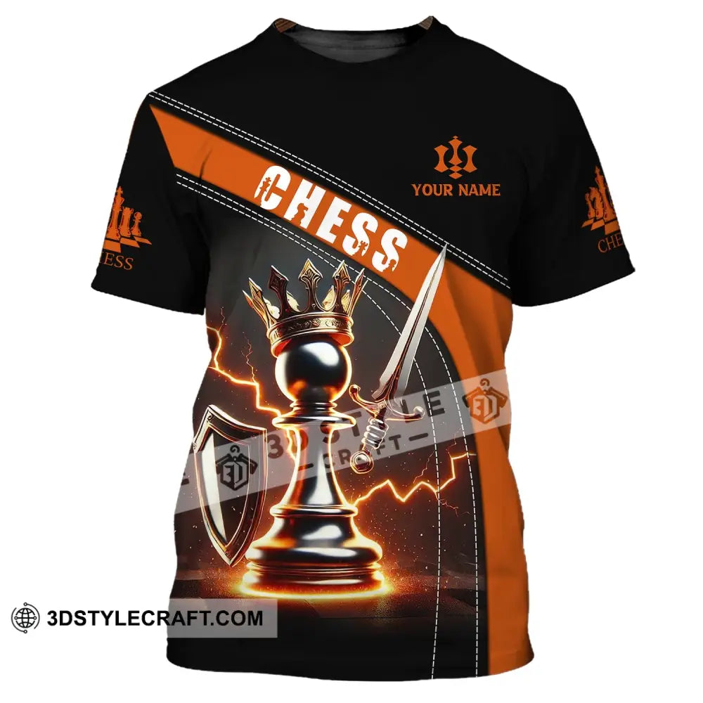 Unisex Shirt Custom Name Chess Lover T-Shirt Gift / S T-Shirt