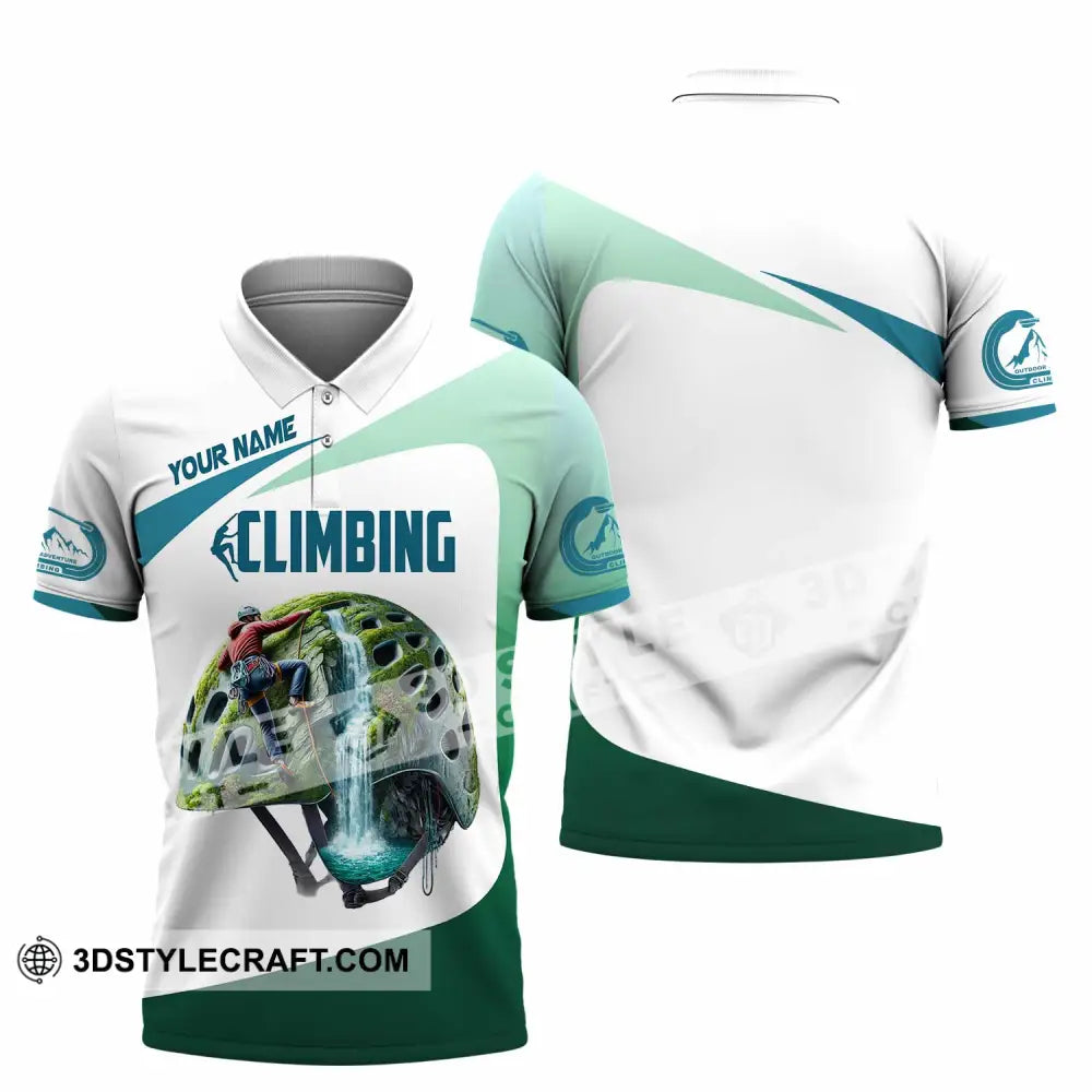 Unisex Shirt Custom Name Climbing Gift For Lover Polo / S T-Shirt