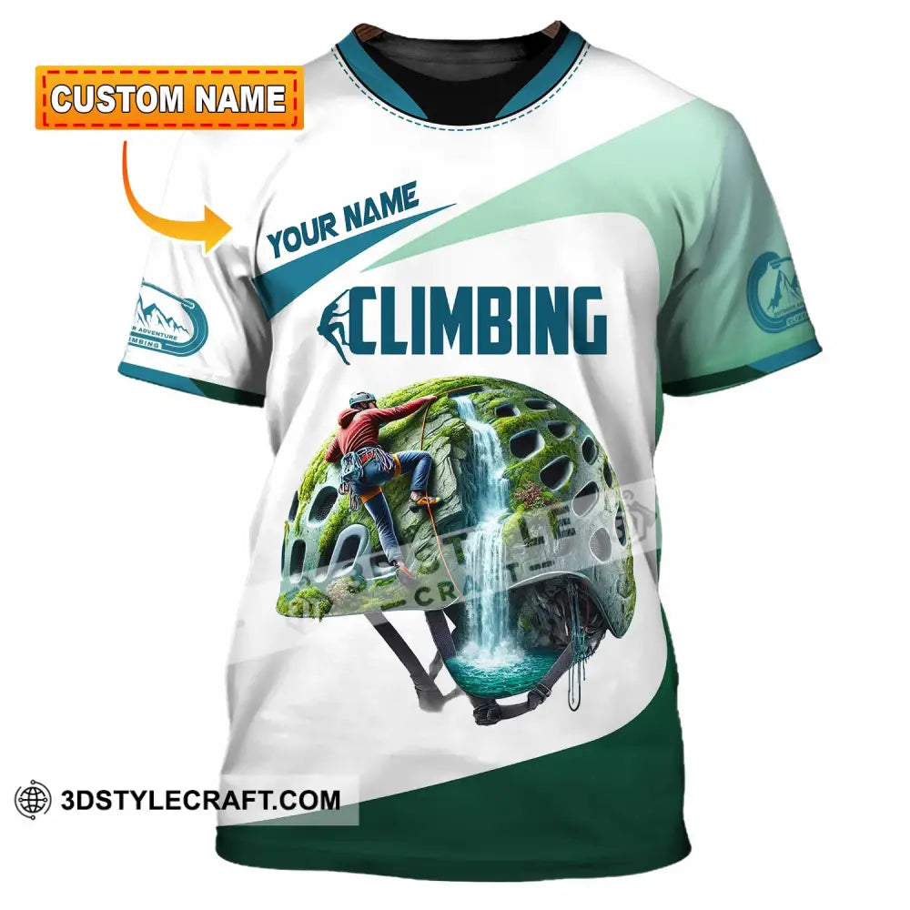 Unisex Shirt Custom Name Climbing Gift For Lover T-Shirt