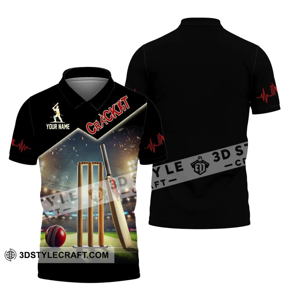 Unisex Shirt Custom Name Cricket Club Uniform Hoodie T-Shirt Polo / S