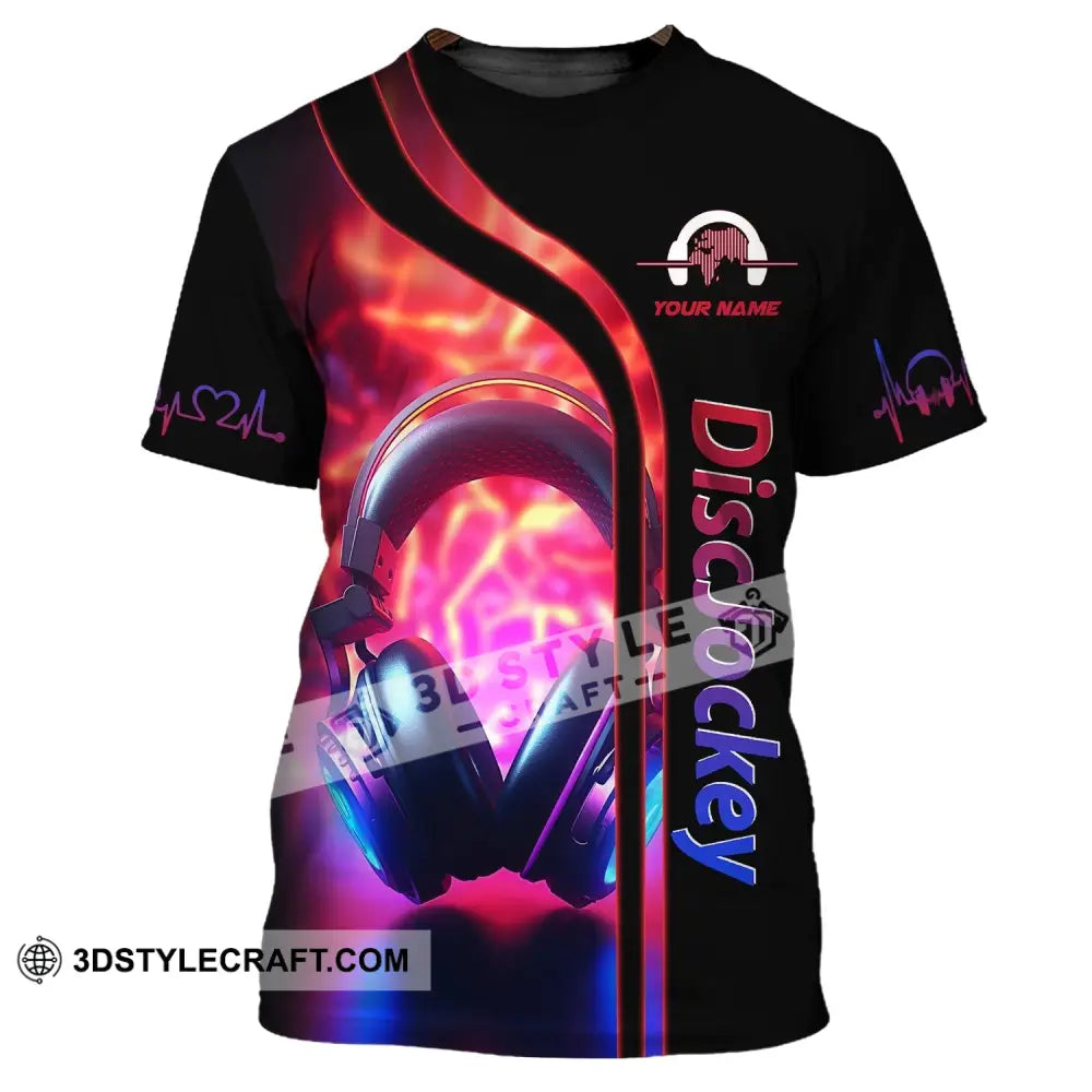 Unisex Shirt Custom Name Disc Jockey Dj Hoodie Polo Long Sleeve Gift For T-Shirt / S