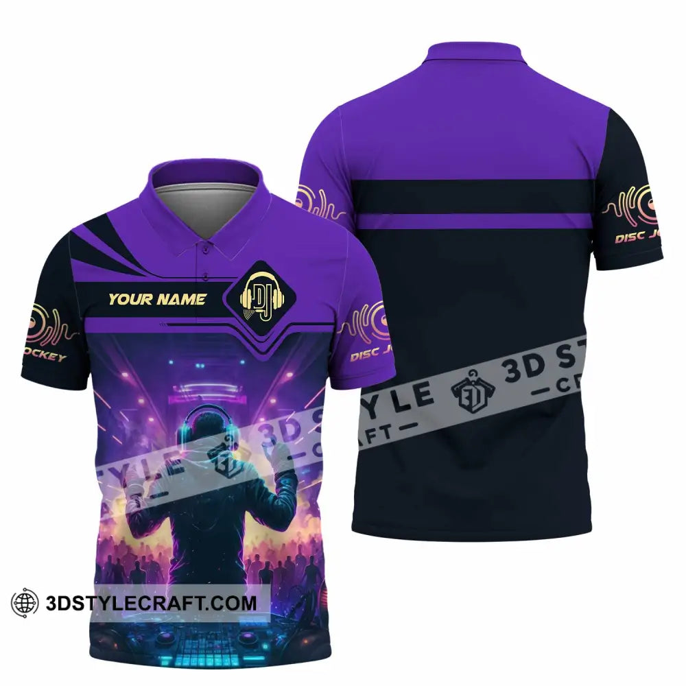 Unisex Shirt Custom Name Disc Jockey Dj Hoodie Polo Long Sleeve / S T-Shirt