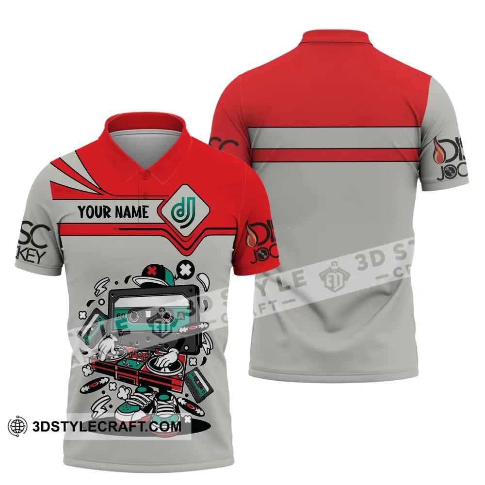 Unisex Shirt Custom Name Disc Jockey Dj Hoodie Polo Long Sleeve / S T-Shirt
