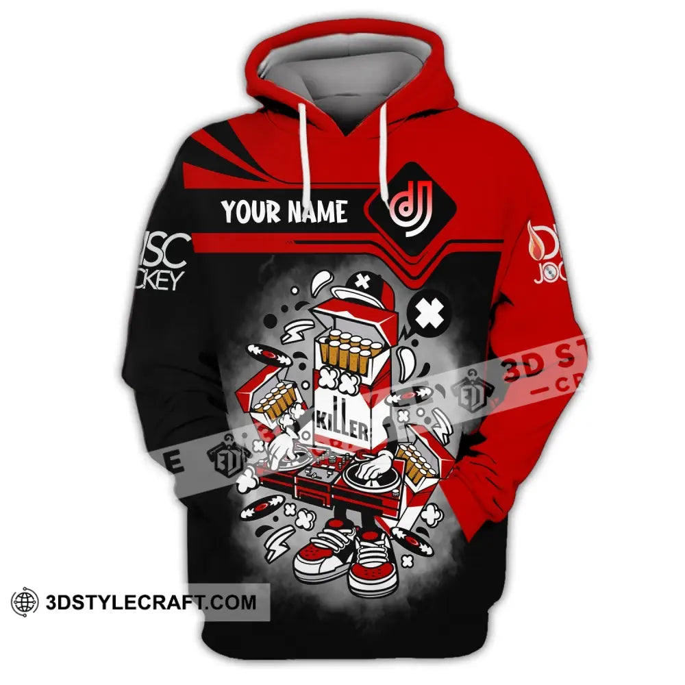 Unisex Shirt Custom Name Disc Jockey Dj Hoodie Polo Long Sleeve / S T-Shirt