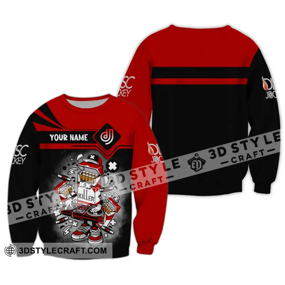 Unisex Shirt Custom Name Disc Jockey Dj Hoodie Polo Long Sleeve / S T-Shirt