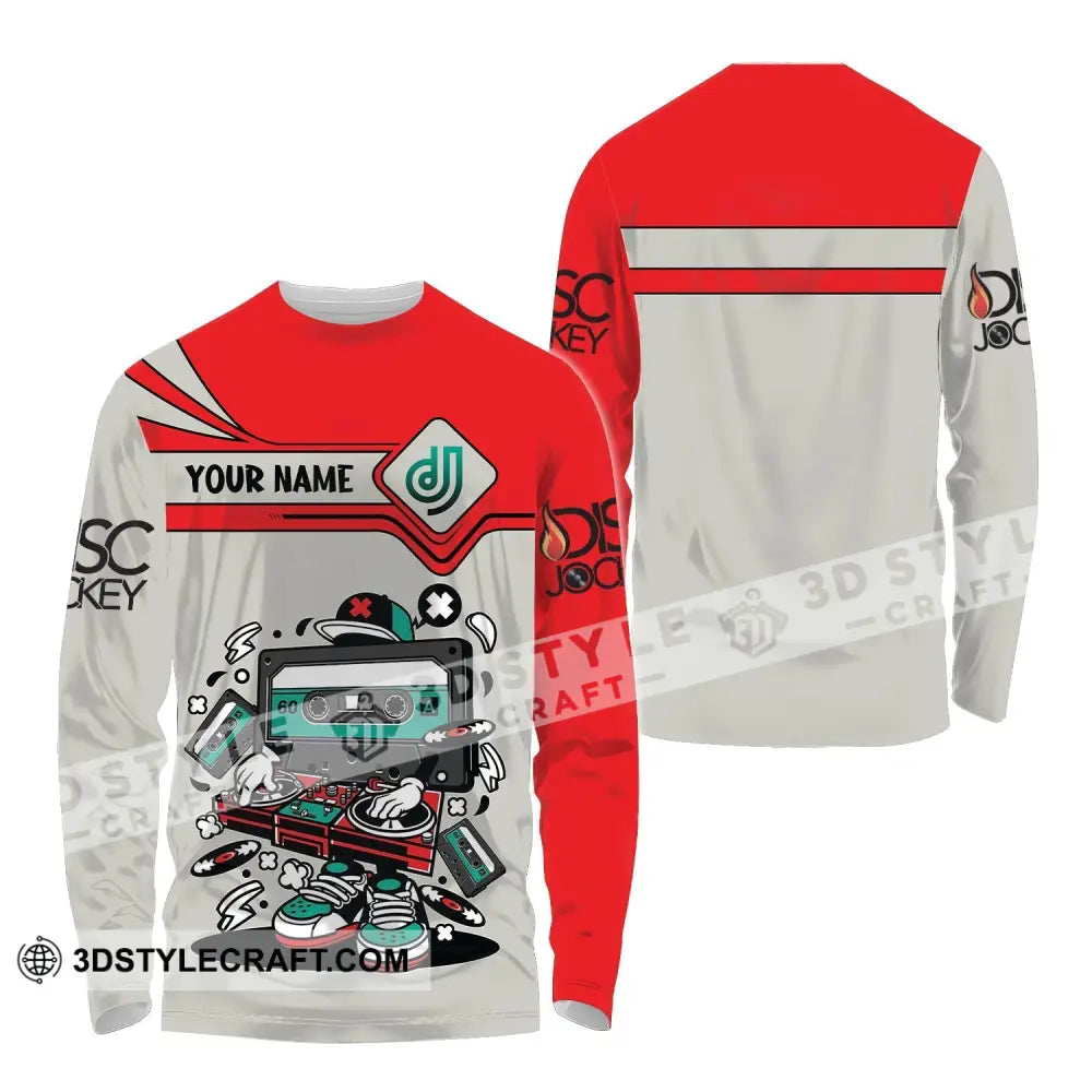 Unisex Shirt Custom Name Disc Jockey Dj Hoodie Polo Long Sleeve / S T-Shirt