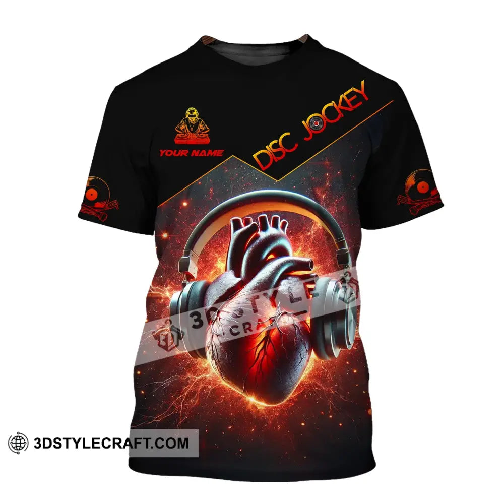 Unisex Shirt Custom Name Disc Jockey Dj Hoodie Polo Long Sleeve T-Shirt / S T-Shirt