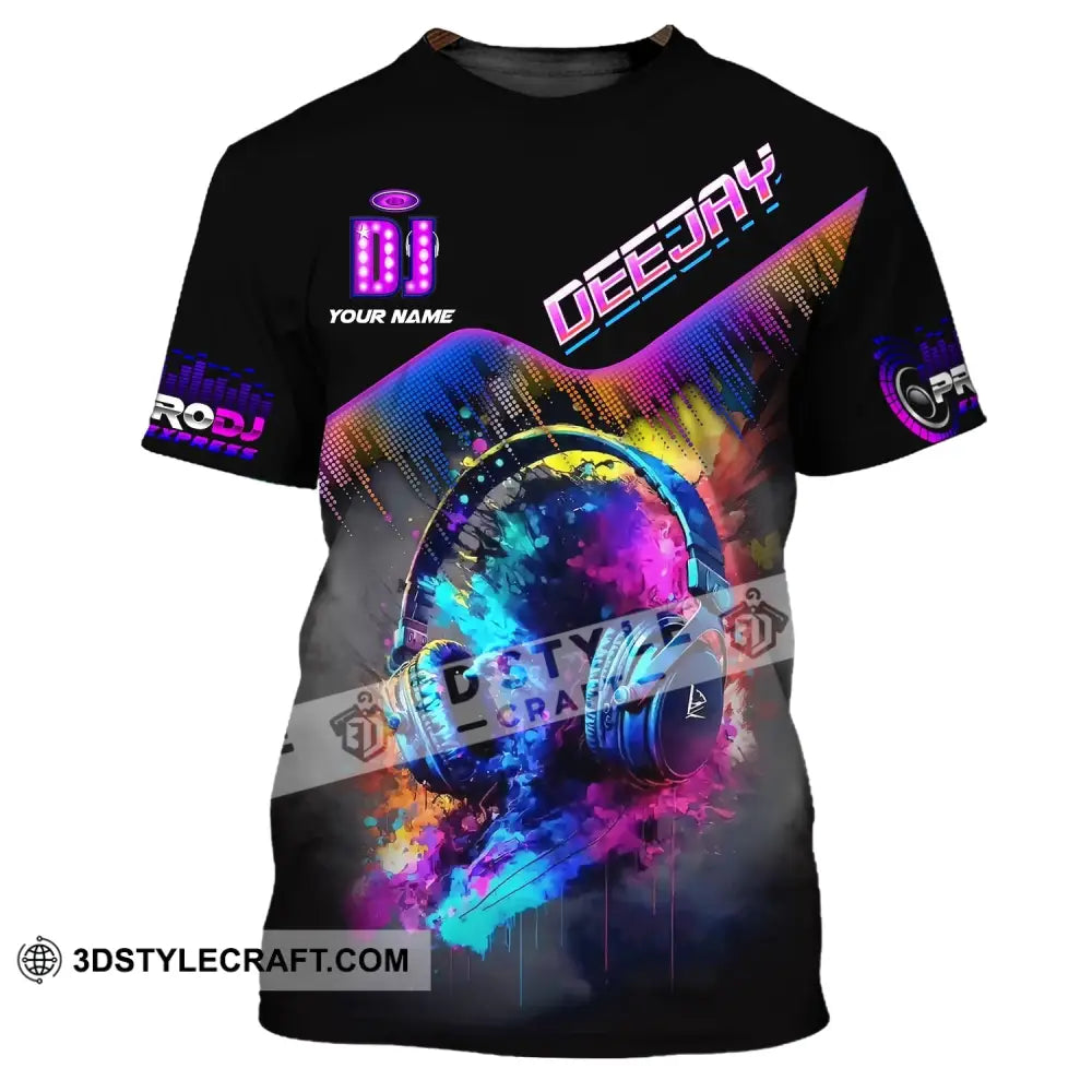 Unisex Shirt Custom Name Disc Jockey T-Shirt Deejay Gift For Dj / S