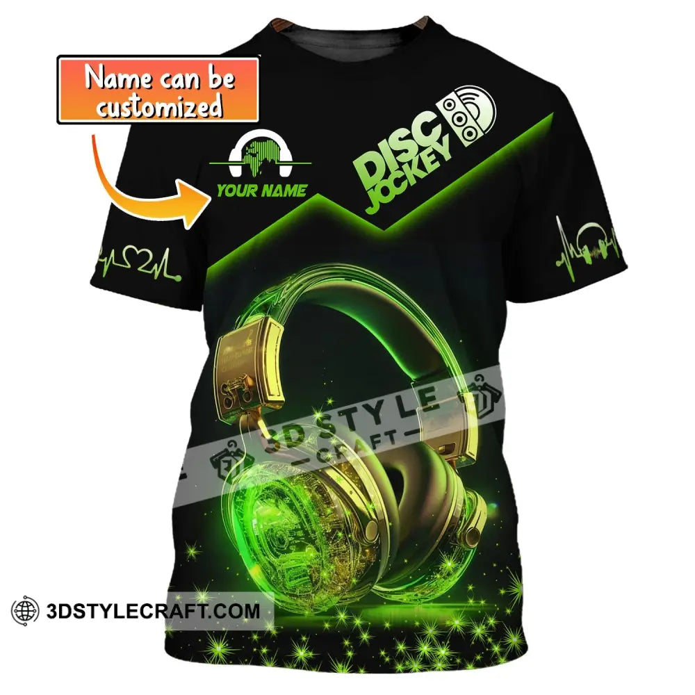 Unisex Shirt Custom Name Disc Jockey T-Shirt Music Lover Gift Dj Hoodie Polo