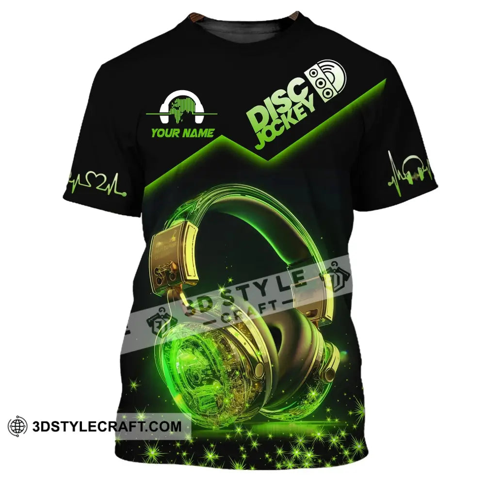 Unisex Shirt Custom Name Disc Jockey T-Shirt Music Lover Gift Dj Hoodie Polo / S