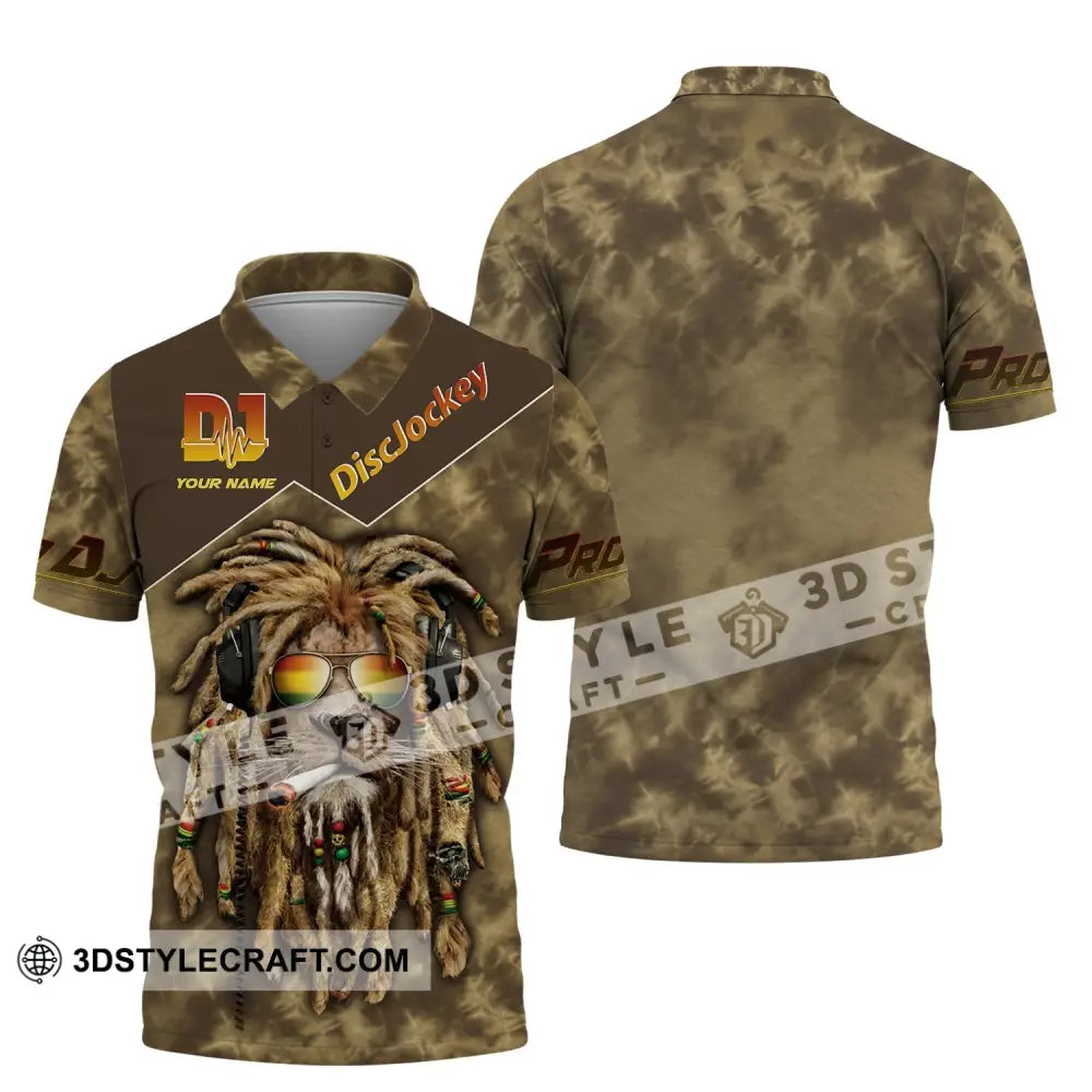 Unisex Shirt Custom Name Disc Jockey T-Shirt Proud Dj Music Lover Polo / S