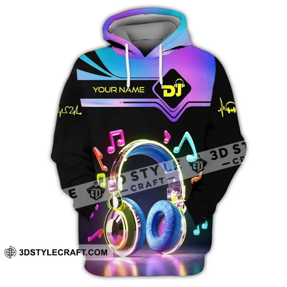 Unisex Shirt Custom Name Dj Hoodie Polo Long Sleeve / S T-Shirt