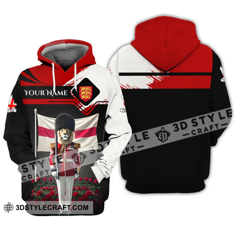 Unisex Shirt Custom Name England Lover Gift Hoodie / S T-Shirt