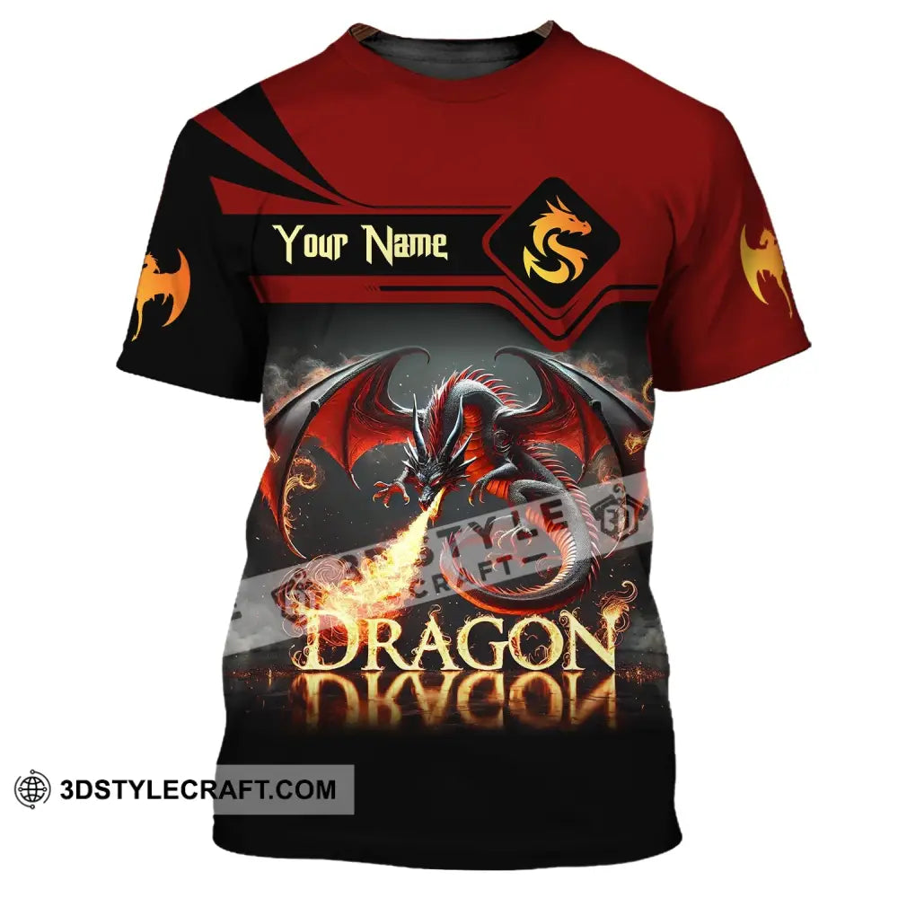 Unisex Shirt Custom Name For Dragon Lover T-Shirt Hoodie Long Sleeve / S T-Shirt