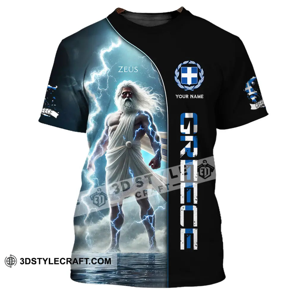 Unisex Shirt Custom Name Greece T-Shirt Lover Gift / S T-Shirt