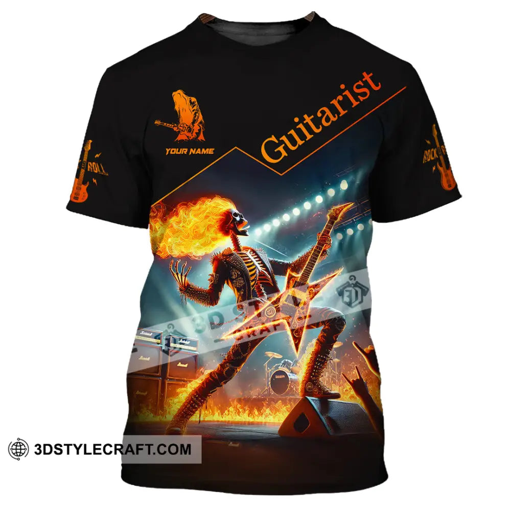 Unisex Shirt Custom Name Guitarist Love T-Shirt / S T-Shirt